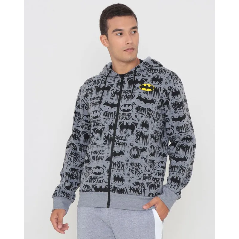 Casaco Moletom Masculino Full Print Batman Mescla Médio GG