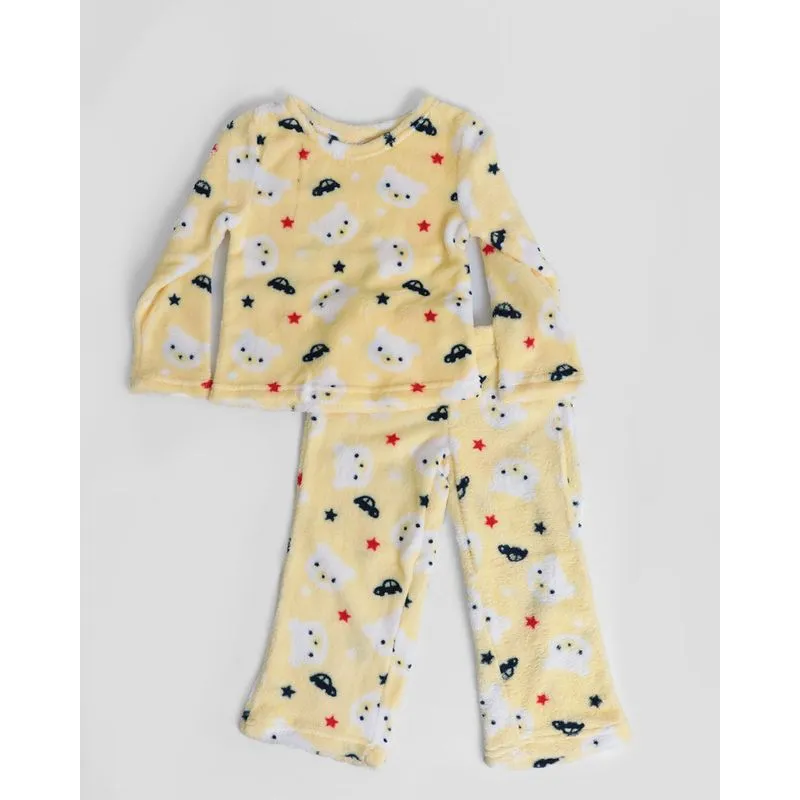Pijama Bebê Plush Ursinho Amarelo 2