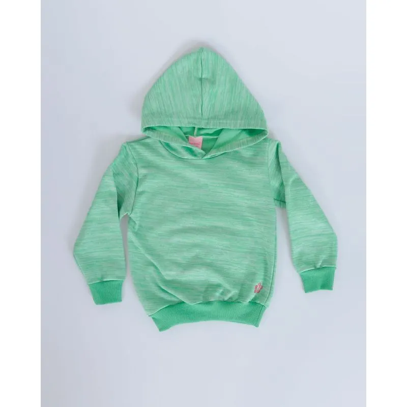 Blusão Bebê Moletom Rajado Verde Claro 3