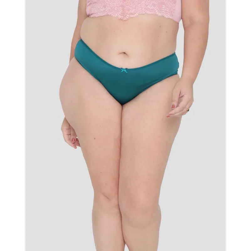 Calcinhas Feminina Plus Size Biquini Verde Médio G3
