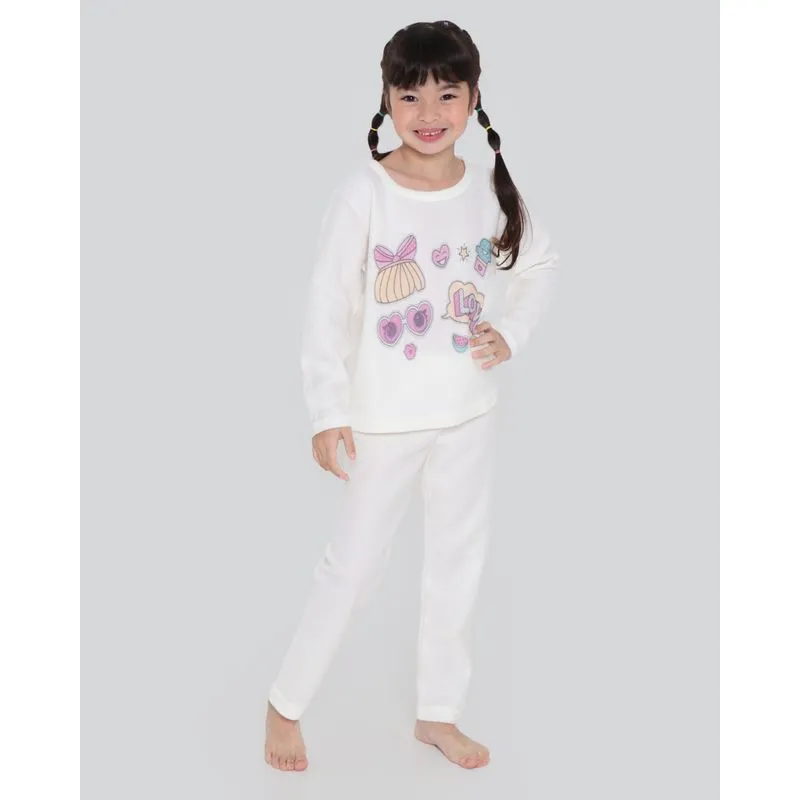 Pijama Infantil Soft Estampa Love Bege 6
