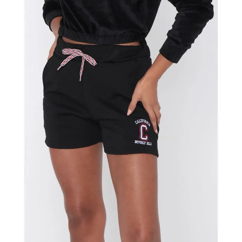 Short Feminino Matelasse Califórnia Preto P