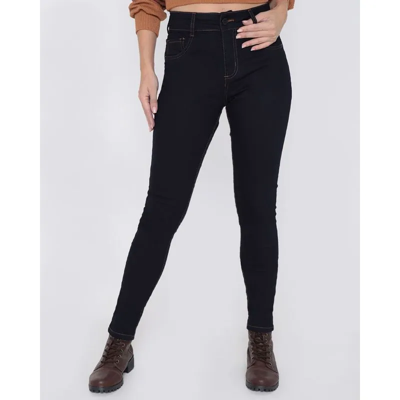 Calça Jeans Feminina Skinny Biotipo Azul Escuro 44