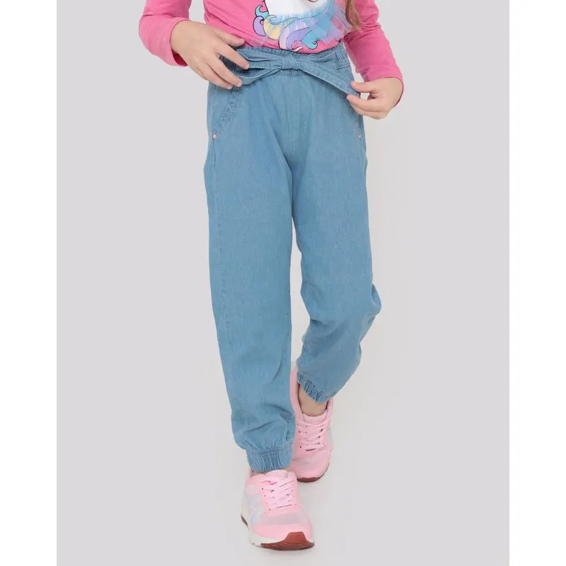 Calça Jeans Infantil Clochard Azul Claro 6