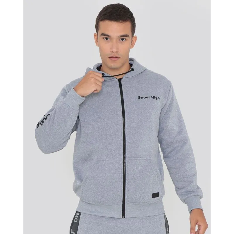 Casaco Moletom Masculino Super High Cinza Claro M