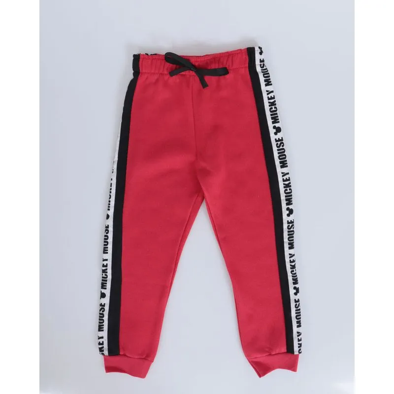Calça Moletom Bebê Disney Mickey Mouse Vermelho 1