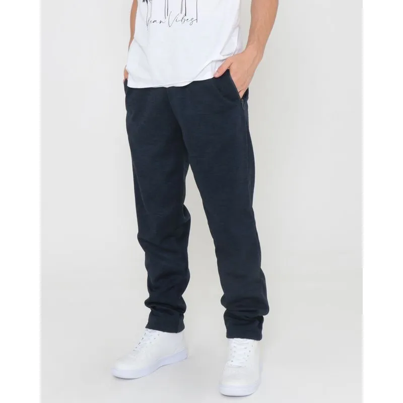 Calça Moletom Masculina Rajada Azul Marinho G