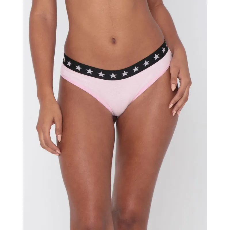 Calcinha Feminina Biquíni Rosa Claro M