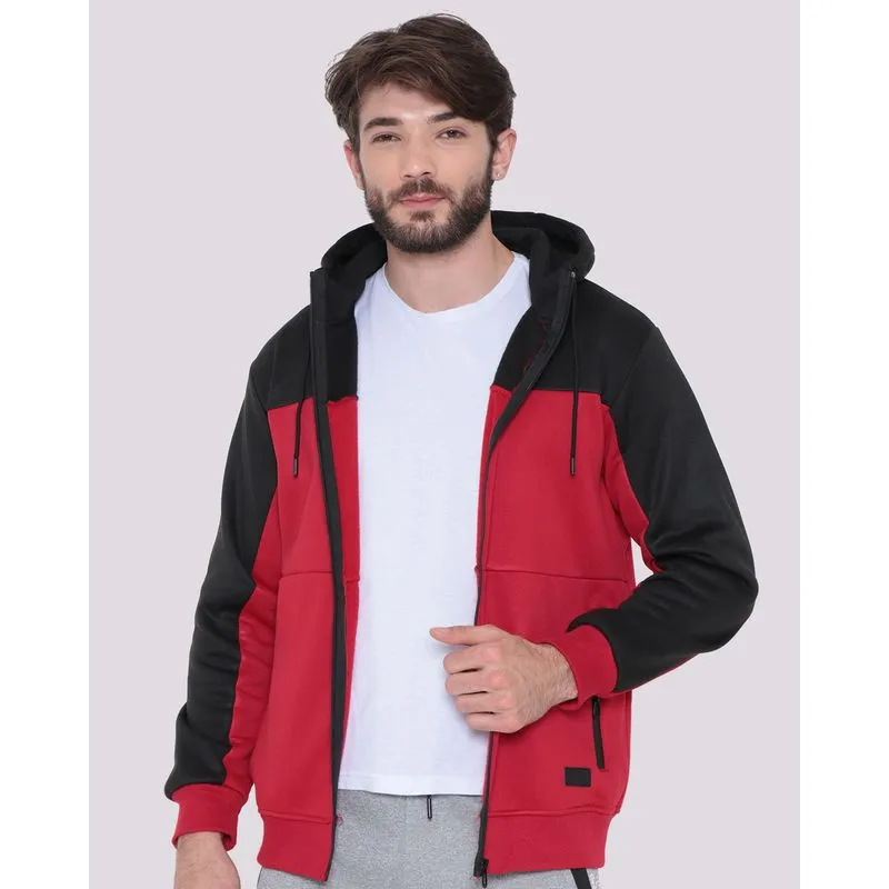 Casaco Masculino Moletom Recorte Capuz Preto G