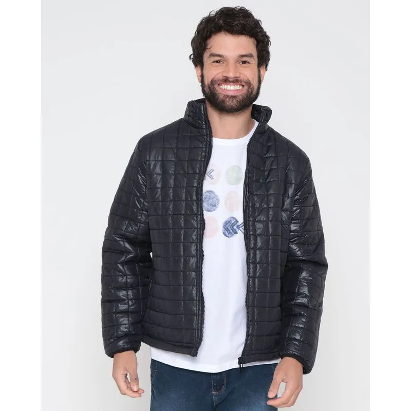 Jaqueta Masculina Puffer Preta M