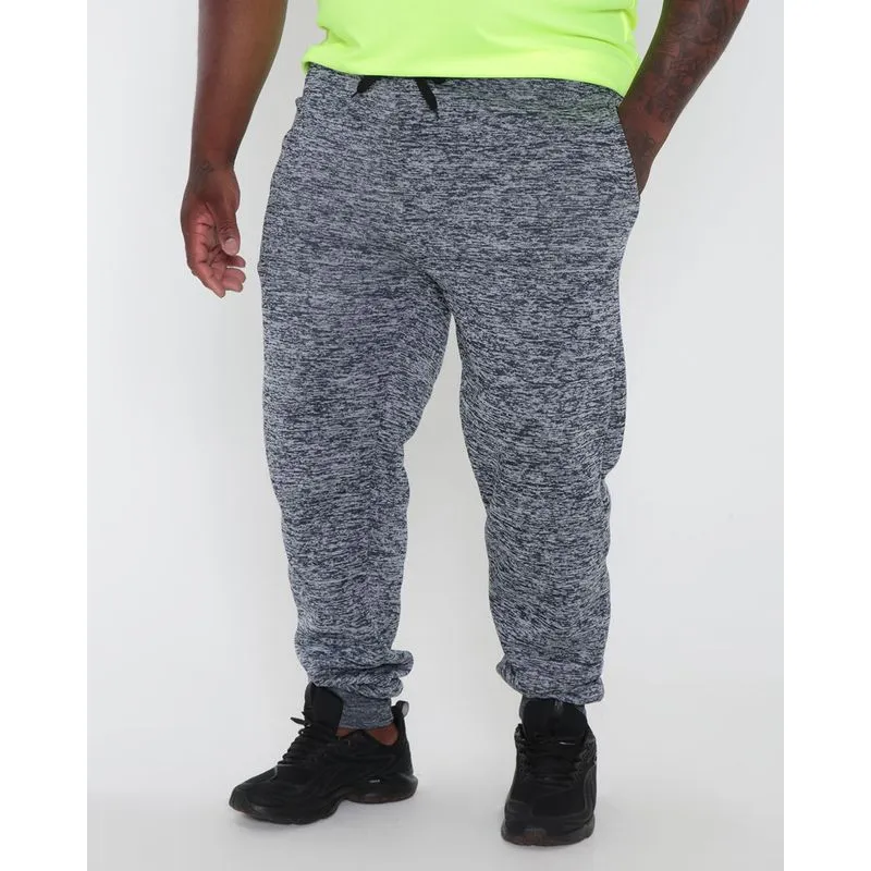 Calça Moletom Plus Size Mescla Marinho G2
