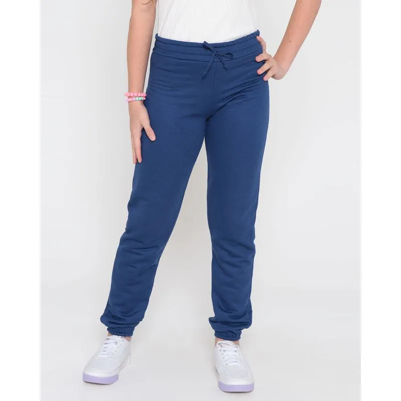 Calça Moletom Juvenil Jogger Marinho 16