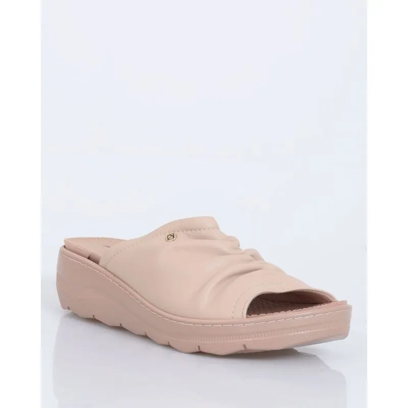 Tamanco Anabela Linha Spa Piccadilly Bege 34