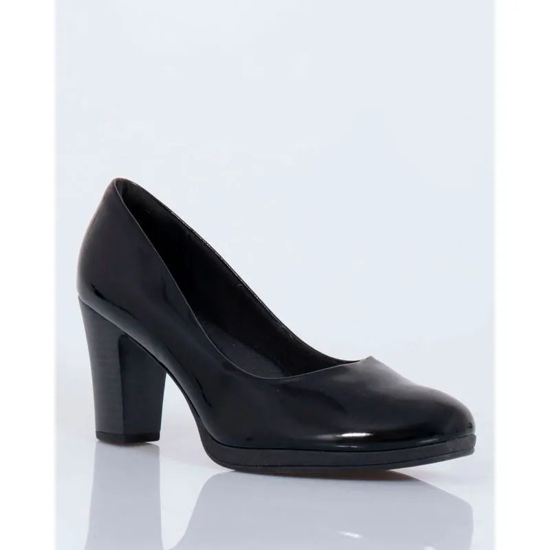 Sapato Salto Alto Scarpin Piccadilly Verniz Preto 37