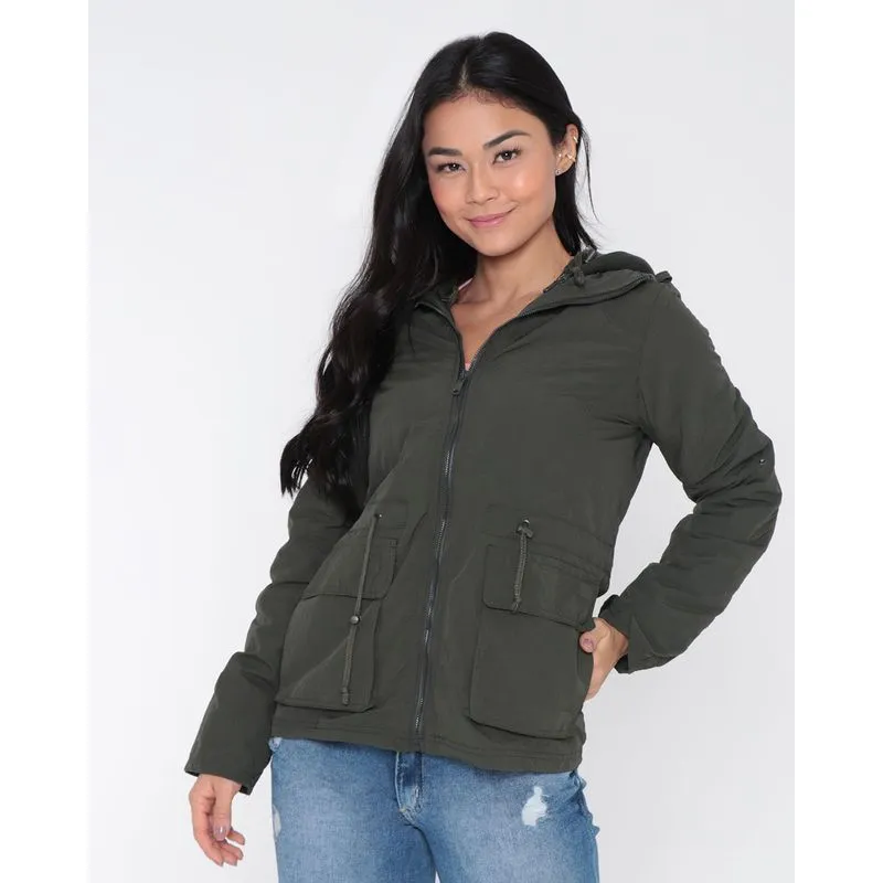 Jaqueta Feminina Double 2 em 1 Verde Escuro GG
