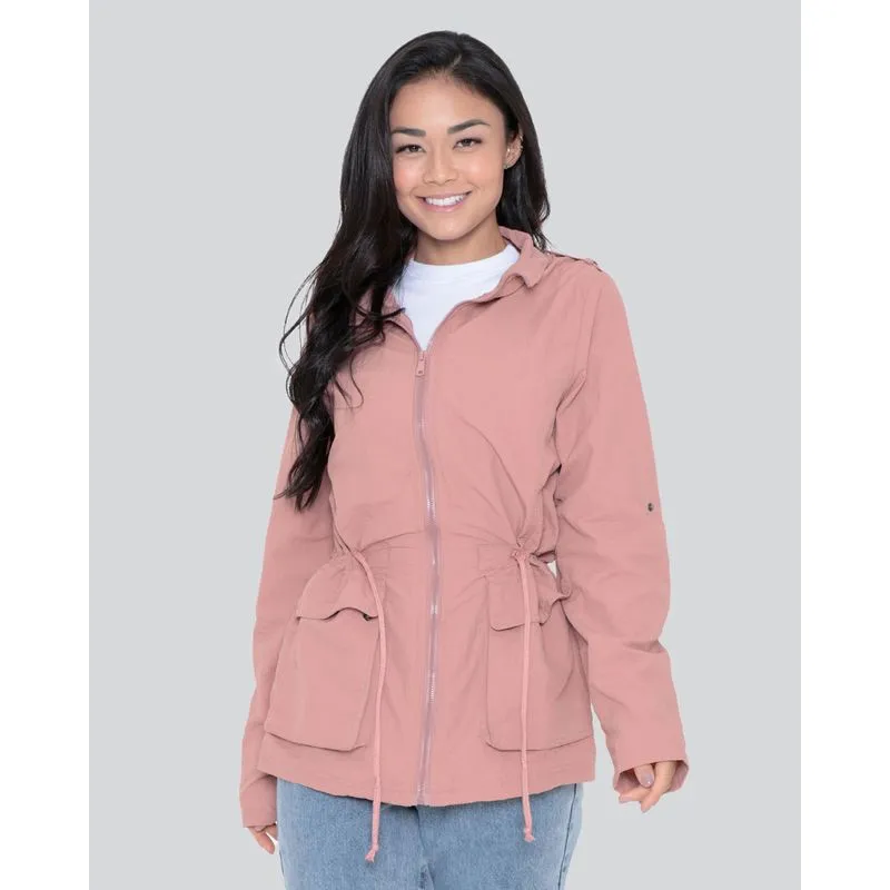 Jaqueta Feminina Double 2 em 1 Rosa Claro P
