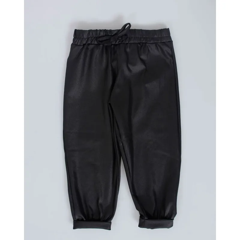 Calça Bebê Jogger Cirrê Preta 3