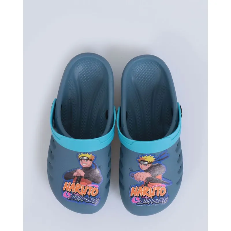 Sandália Infantil Babuche Naruto Shippuden Azul Escuro 30