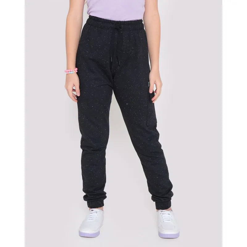 Calça Moletinho Juvenil Botonê Jogger Cargo Mescla Escuro 16