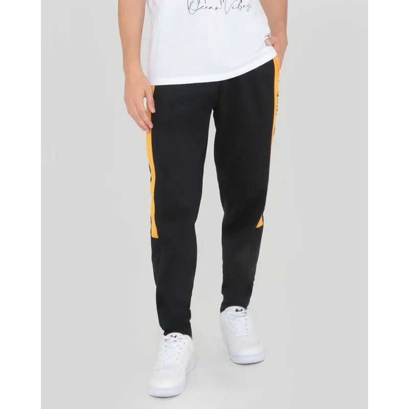 Calça Moletom Masculina Recorte Lateral Nice Preta G