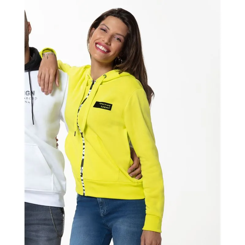 Casaco Feminino Moletom Positive Verde Neon GG
