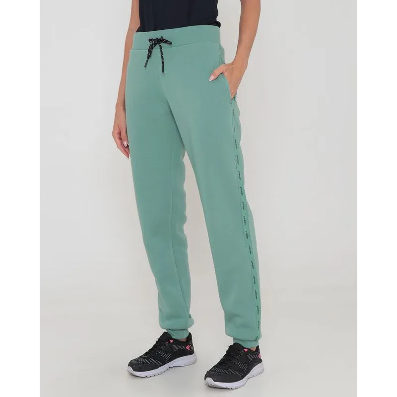 Calça Moletom Feminina Fitness Jogger Fitter Verde M