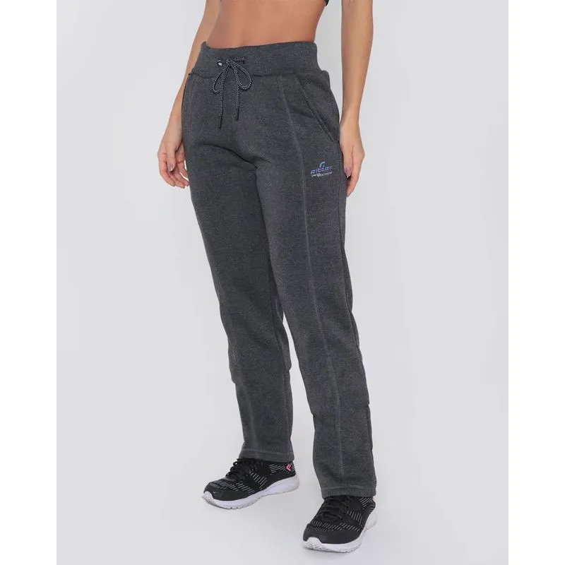 Calça Moletom Feminina Fitness Fitter Preto M