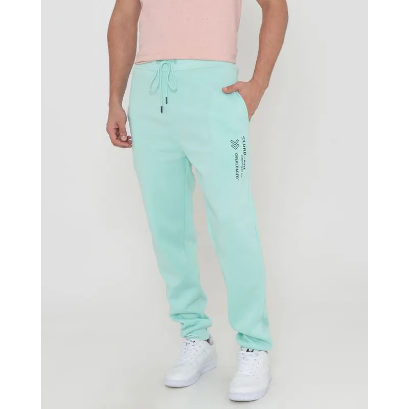 Calça Moletom Masculina Jogger Com Estampa Verde Claro G