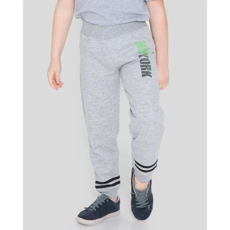 Calça Moletom Infantil New York Cinza 4