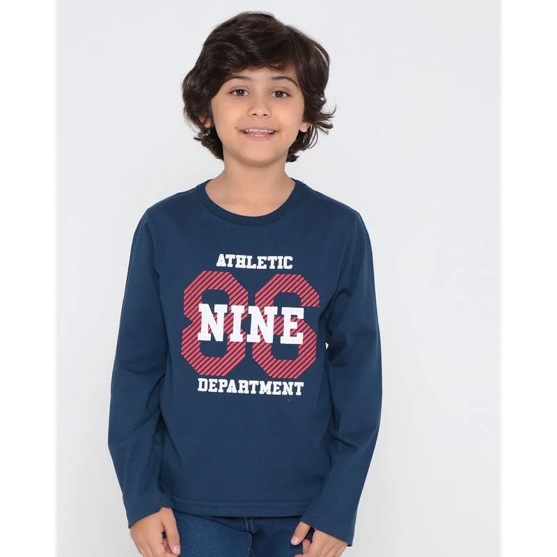 Camiseta infantil Athletic Nine Marinho 8