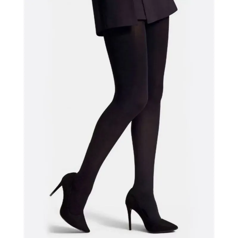 Meia Calça Feminina Fina Fio 40 Selene Preta P