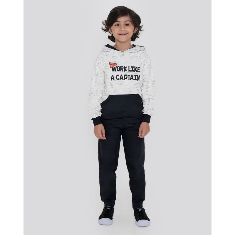 Conjunto Infantil Moletom Flamê Pirata Off White 4