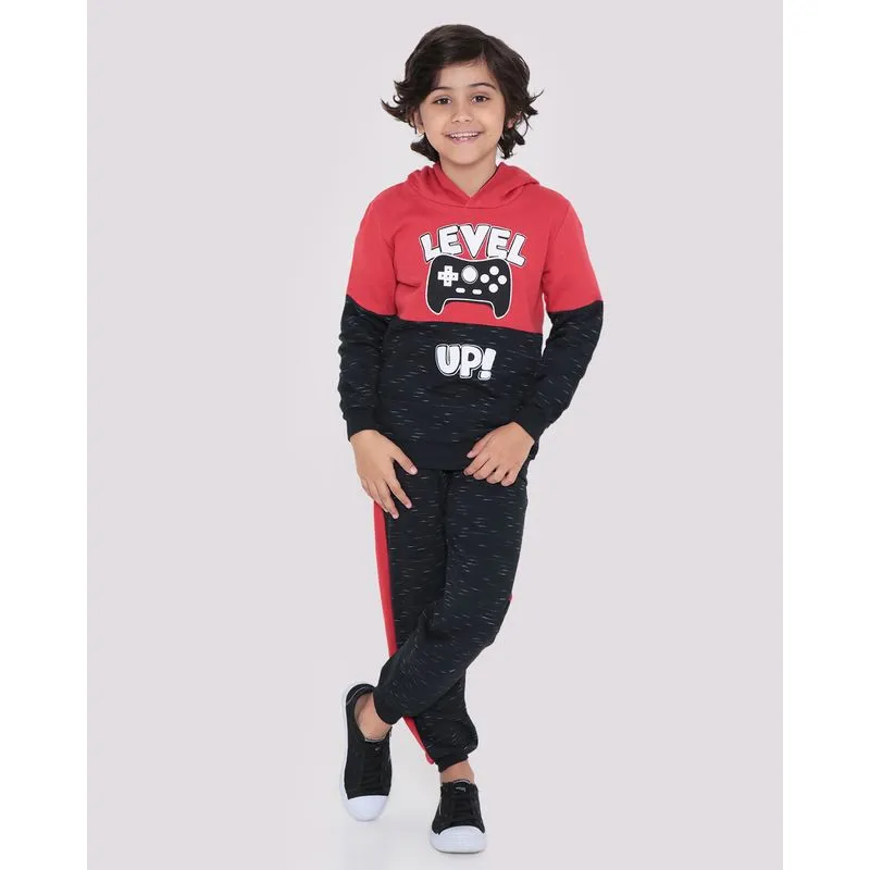 Conjunto Moletom Infantil Level Vermelho 4