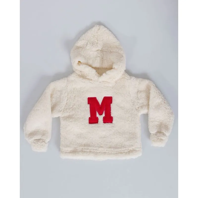 Blusão Bebê Capuz Pelinhos Off White 2