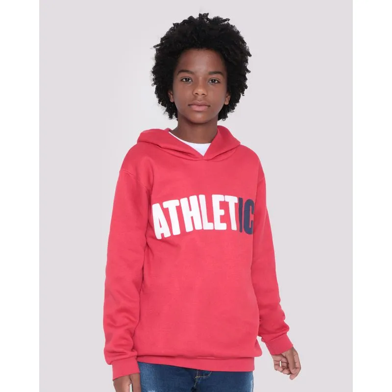 Blusão Moletom Juvenil Athletic Vermelho 14