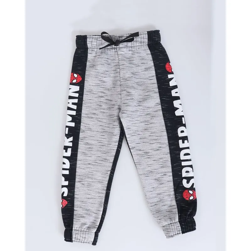 Calça Moletom Jogger Bebê Homem Aranha Cinza 1