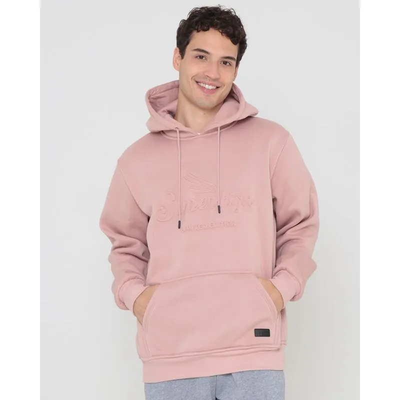 Blusão Moletom Masculino Estampa Auto Relevo Rosa Claro G
