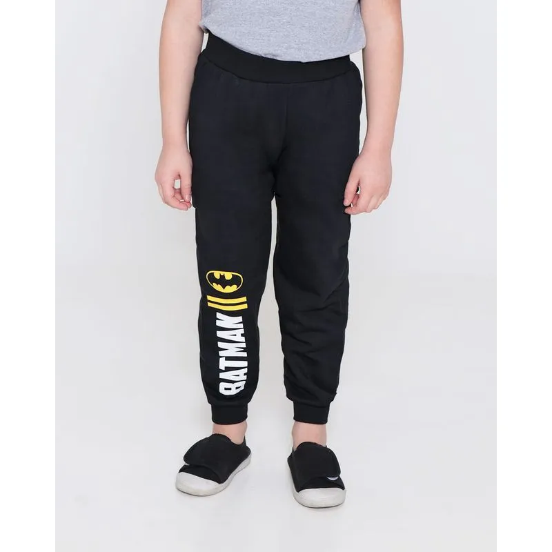 Calça Moletom Infantil Jogger Batman Preta 12