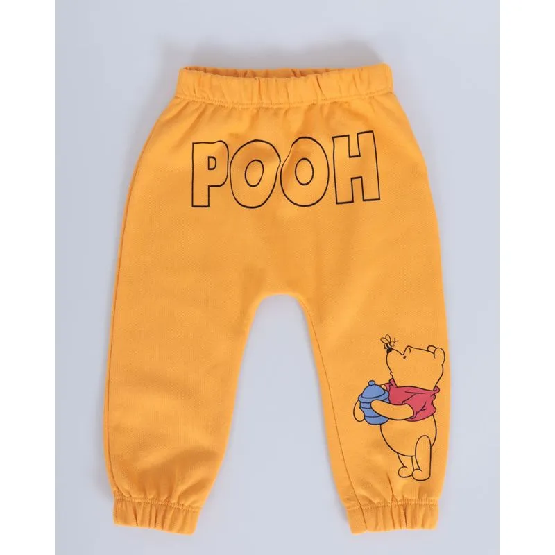 Calça Moletom Bebê Disney Pooh Mostarda P