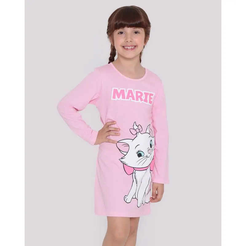 Camisola Infantil Marie Disney Rosa Claro 6