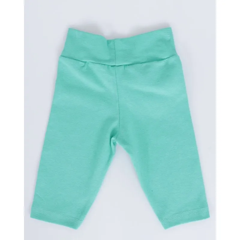 Calça Legging Bebê Lisa Verde Claro G