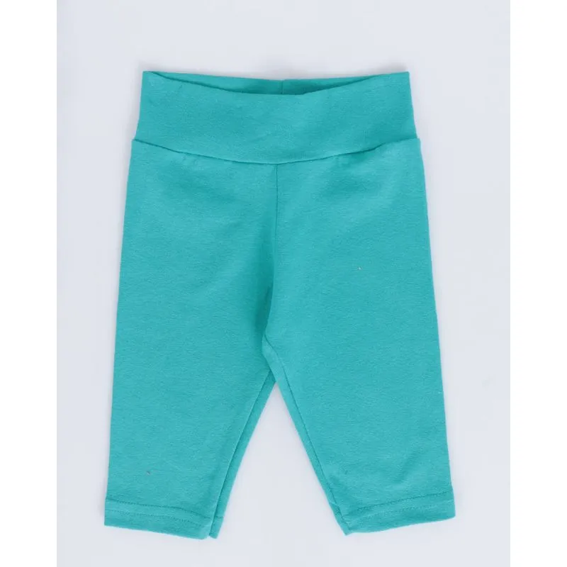 Calça Legging Bebê Lisa Verde Médio M