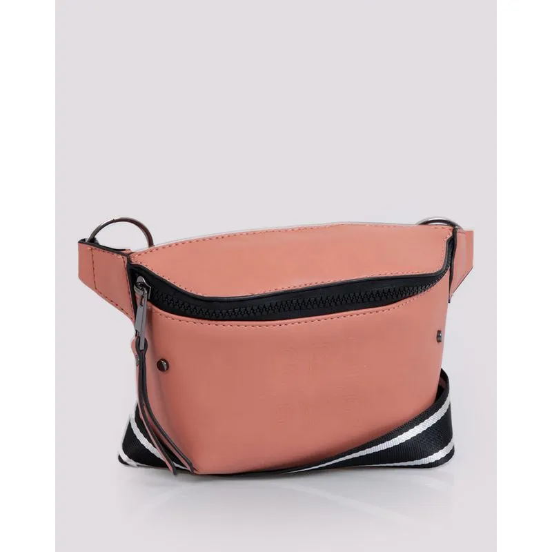 Pochete Feminina Estampa Girl Power Bege UN
