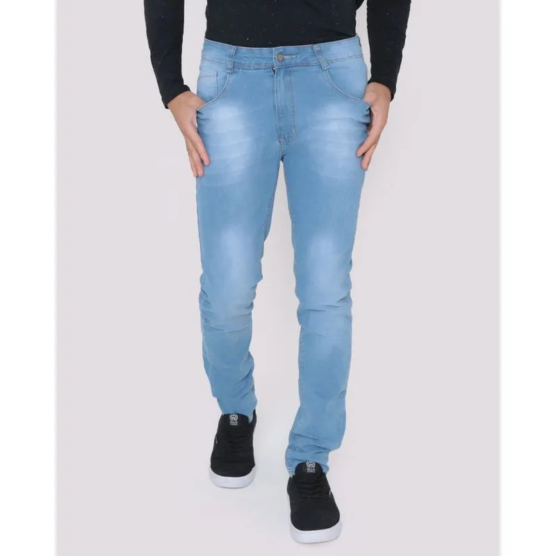 Calça Jeans Slim Masculina Azul Claro 42