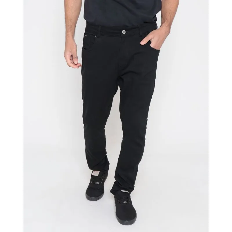 Calça Sarja Masculina Slim Preta 38