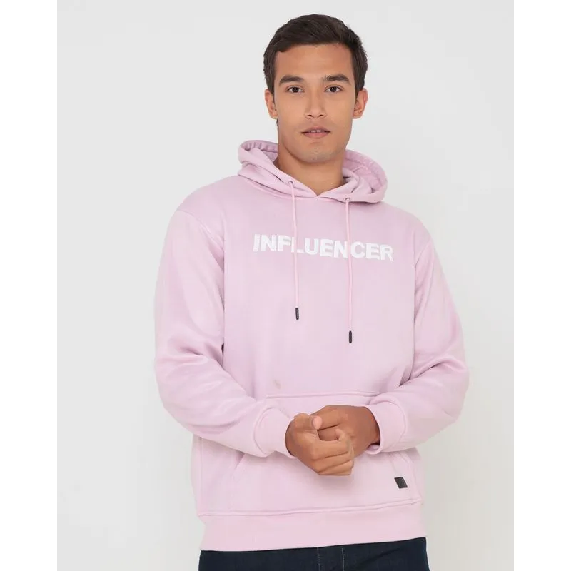 Blusão Moletom Masculino Estampa Influencer Lilás Claro P