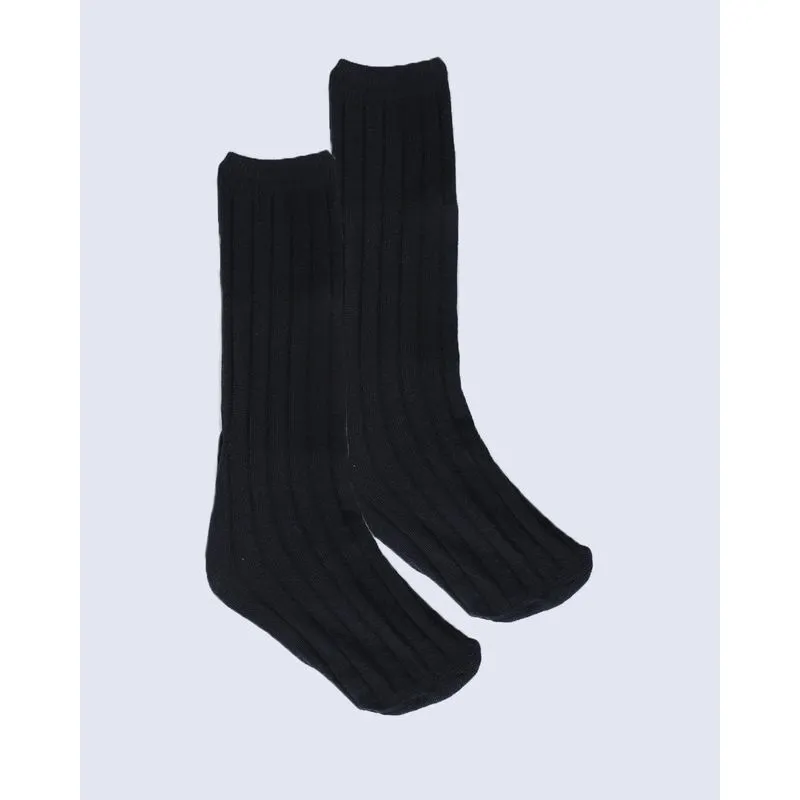 Meia Masculina Casual Listras Texturizadas Preta 37 A 44
