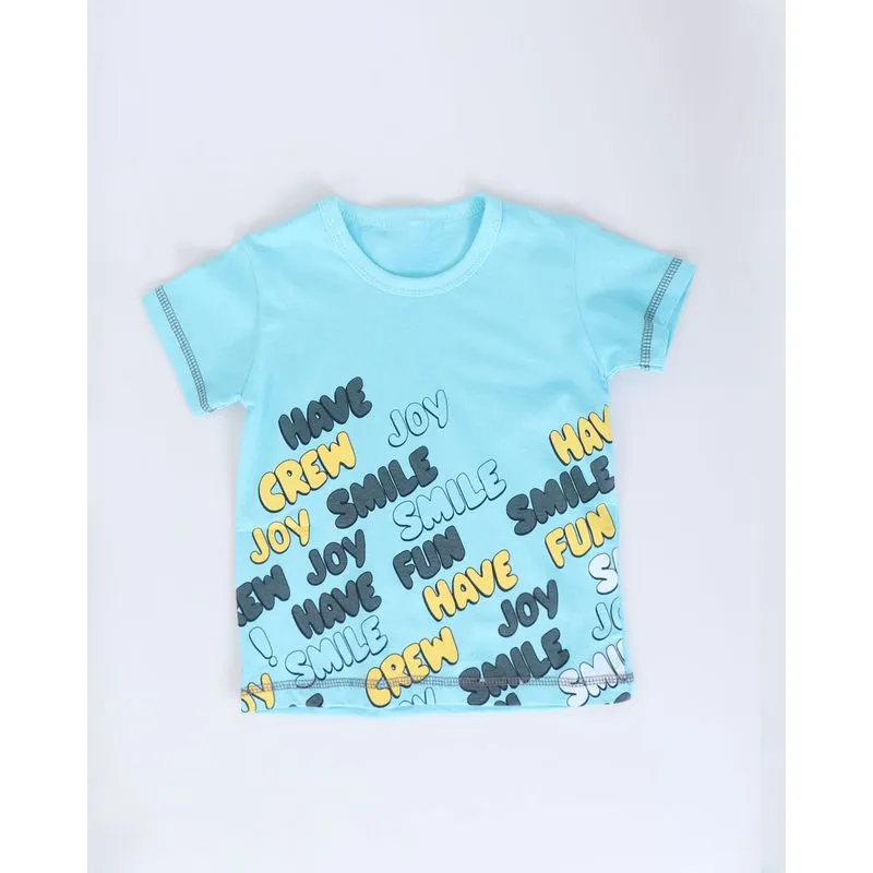 Camiseta Bebê Kamylus Escrita Divertida Azul 2