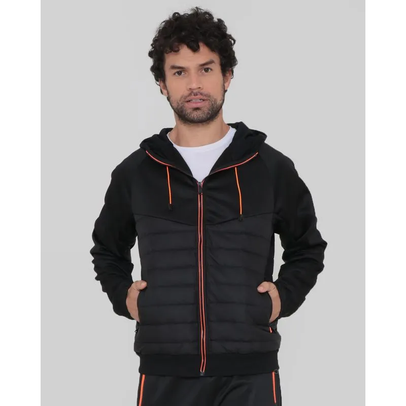 Jaqueta Masculina Puffer Helanca Preta M