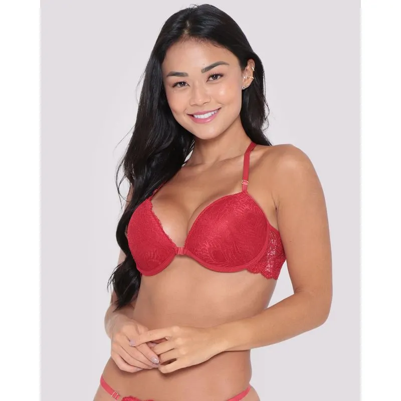 Sutiã Nadador Bojo Renda Vermelho 40